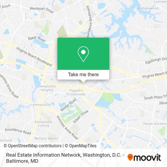 Real Estate Information Network map