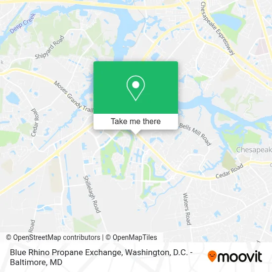 Blue Rhino Propane Exchange map