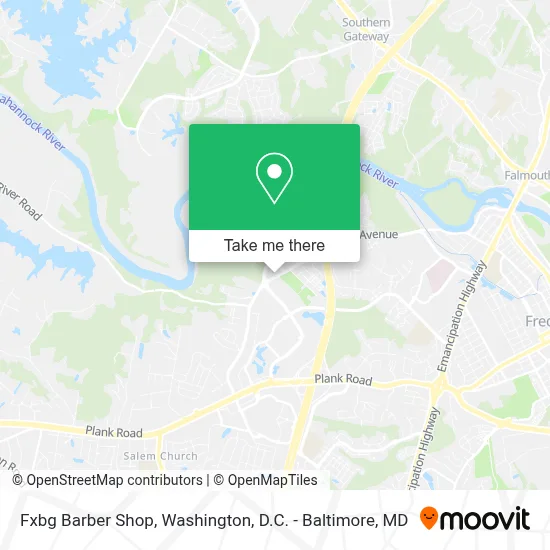 Fxbg Barber Shop map