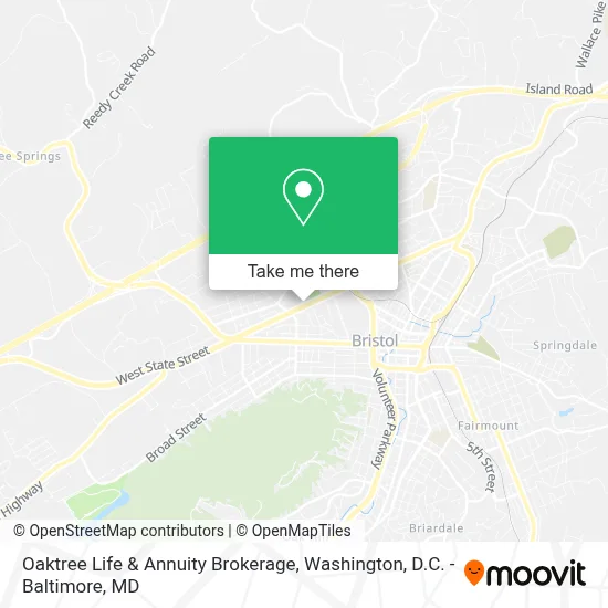 Oaktree Life & Annuity Brokerage map