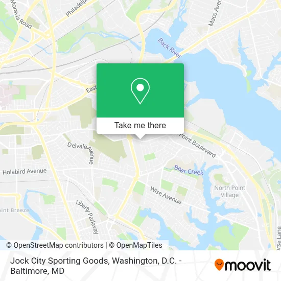 Jock City Sporting Goods map