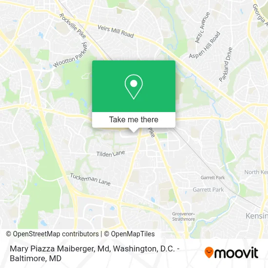 Mary Piazza Maiberger, Md map