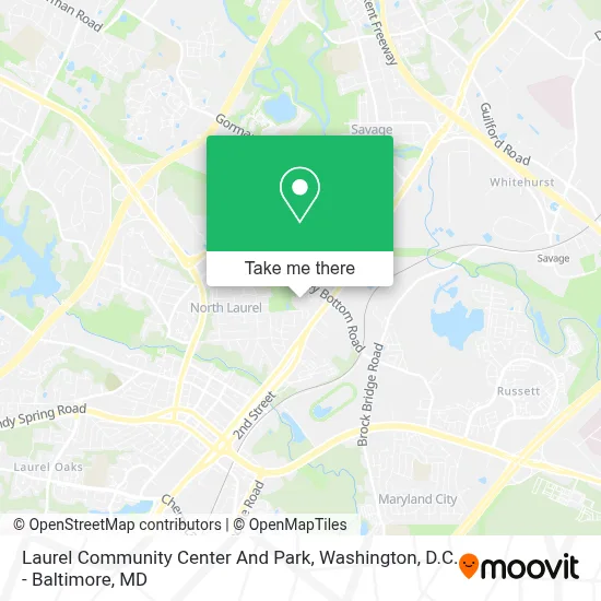 Laurel Community Center And Park map