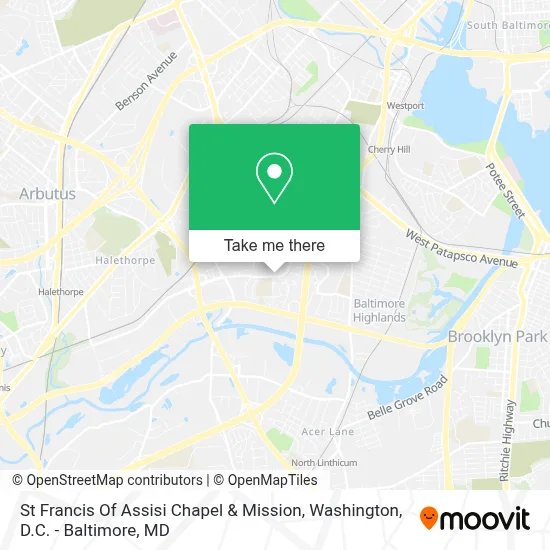 St Francis Of Assisi Chapel & Mission map