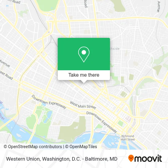 Western Union map