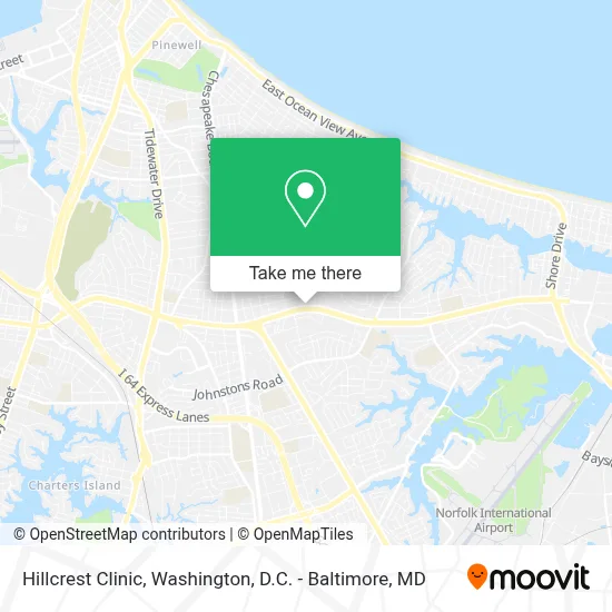 Hillcrest Clinic map