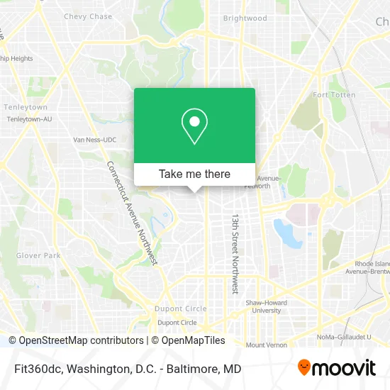 Fit360dc map