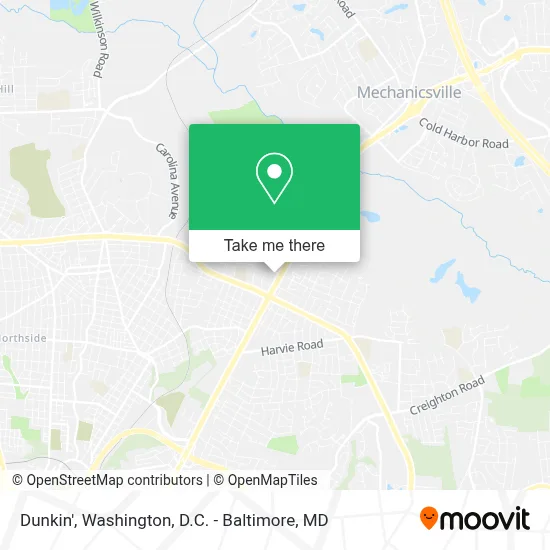 Dunkin' map