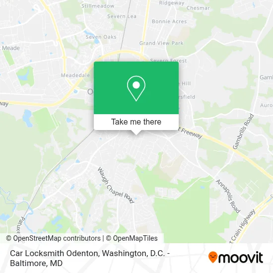 Car Locksmith Odenton map