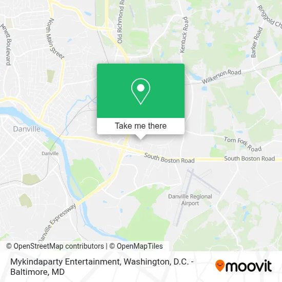 Mykindaparty Entertainment map