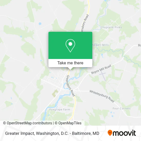 Greater Impact map
