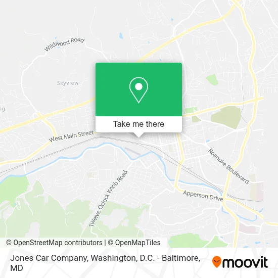 Jones Car Company map