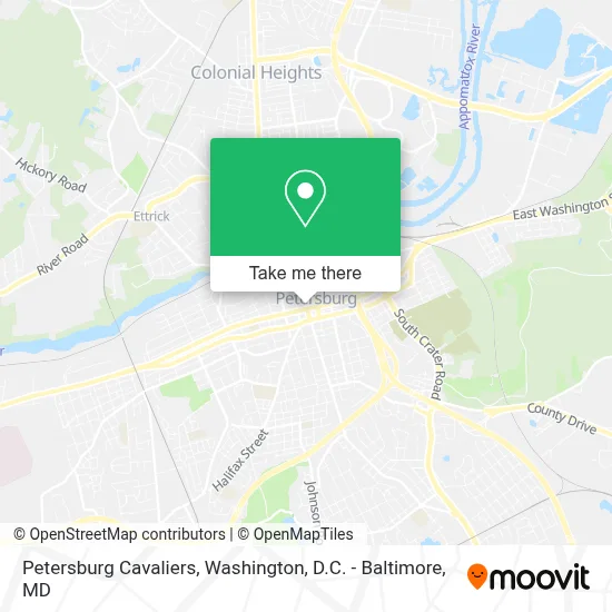 Petersburg Cavaliers map