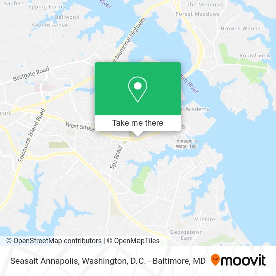 Seasalt Annapolis map