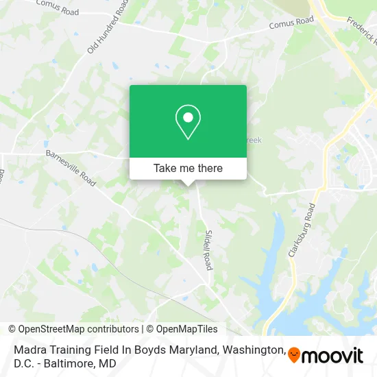 Madra Training Field In Boyds Maryland map