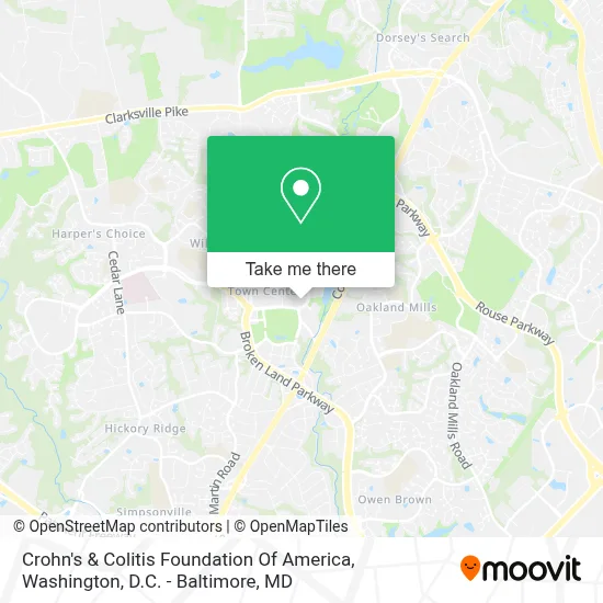 Crohn's & Colitis Foundation Of America map