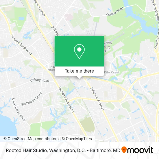 Rooted Hair Studio map