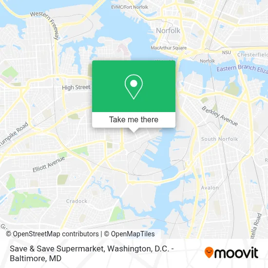 Save & Save Supermarket map
