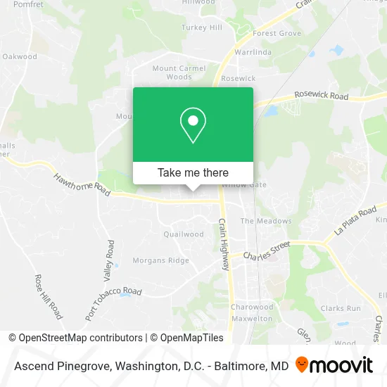 Ascend Pinegrove map