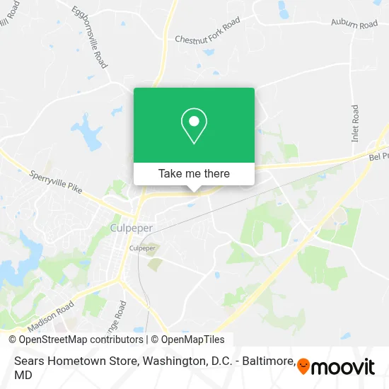 Sears Hometown Store map