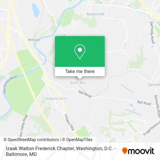 Izaak Walton Frederick Chapter map