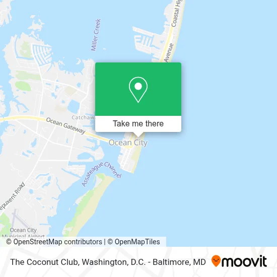 The Coconut Club map