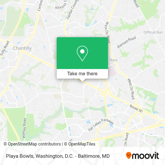 Playa Bowls map