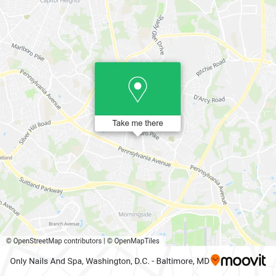 Only Nails And Spa map