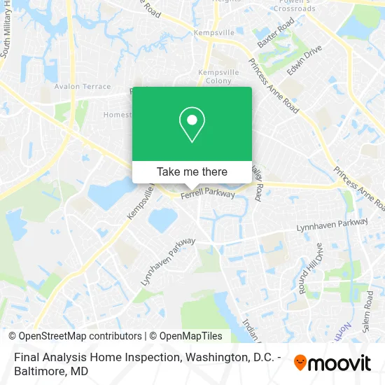 Final Analysis Home Inspection map