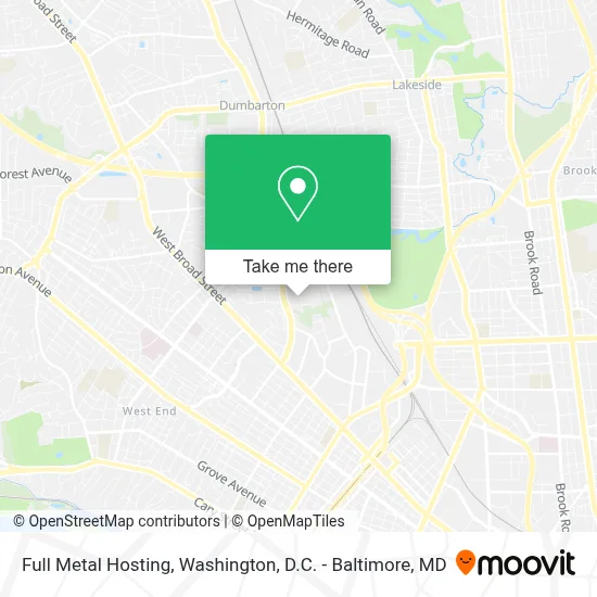 Full Metal Hosting map