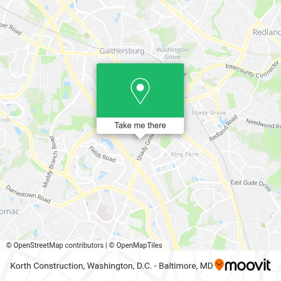 Korth Construction map