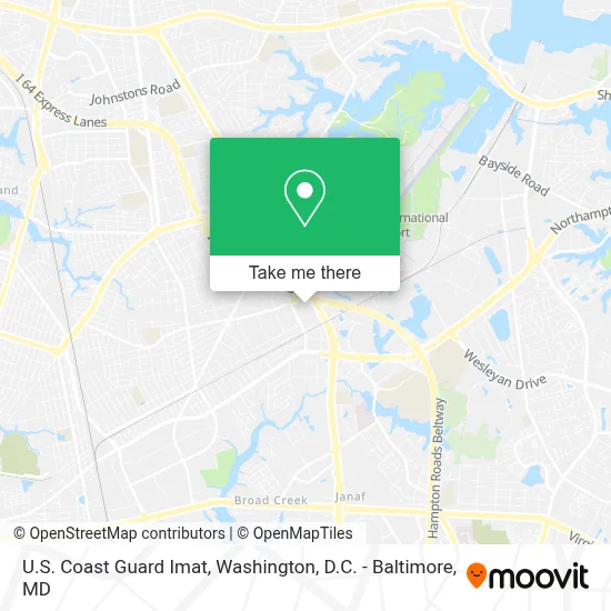 U.S. Coast Guard Imat map