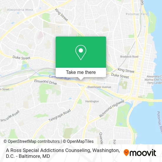 A Ross Special Addictions Counseling map