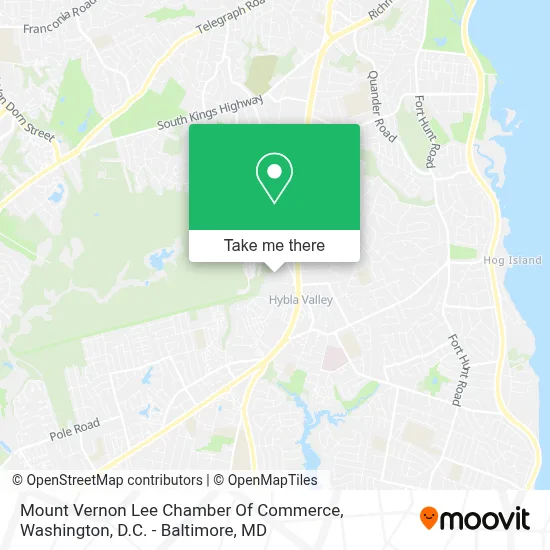 Mount Vernon Lee Chamber Of Commerce map