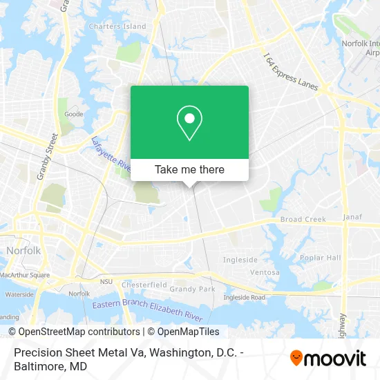Precision Sheet Metal Va map