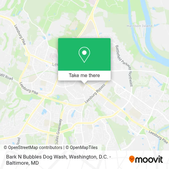 Bark N Bubbles Dog Wash map