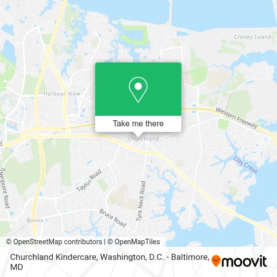 Churchland Kindercare map