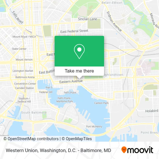 Western Union map