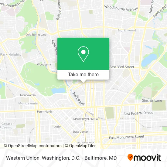 Western Union map