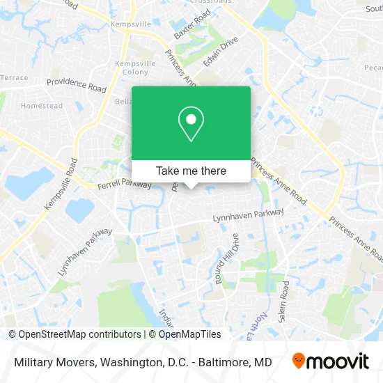 Military Movers map