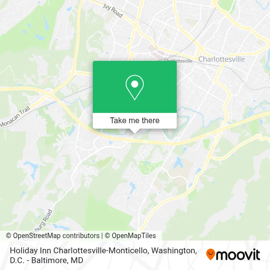 Holiday Inn Charlottesville-Monticello map