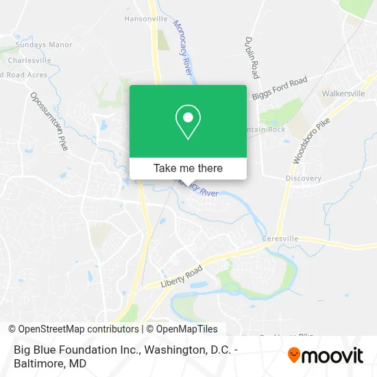 Big Blue Foundation Inc. map
