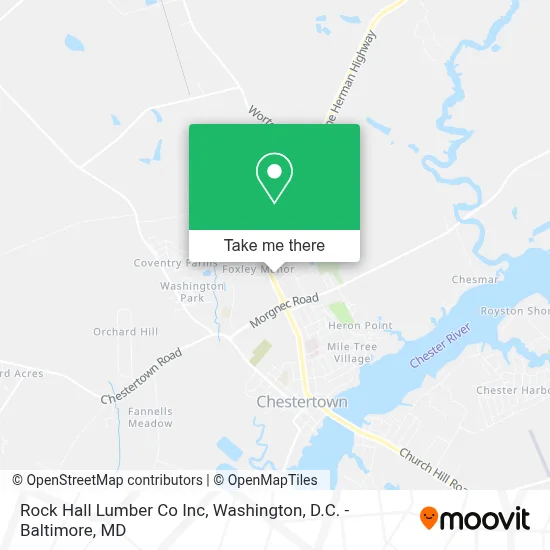 Rock Hall Lumber Co Inc map
