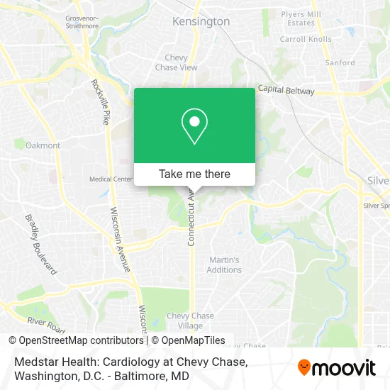 Medstar Health: Cardiology at Chevy Chase map