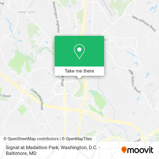 Signal at Medallion Park map