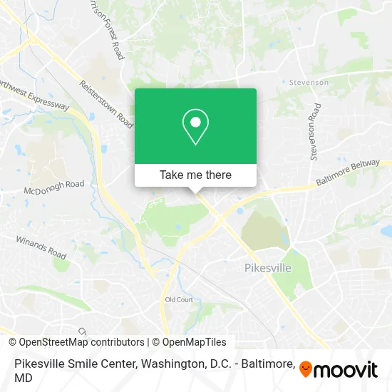 Pikesville Smile Center map