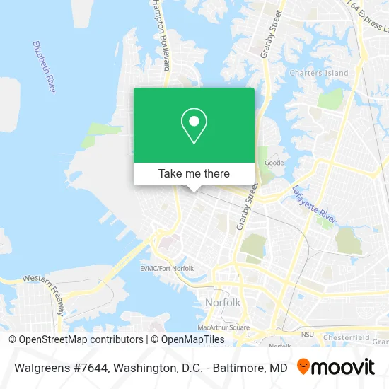 Walgreens #7644 map