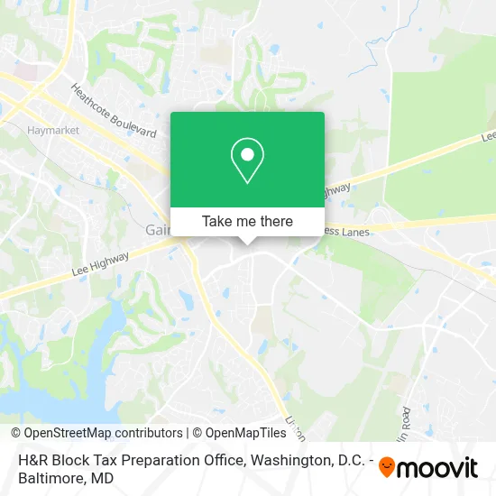 H&R Block Tax Preparation Office map
