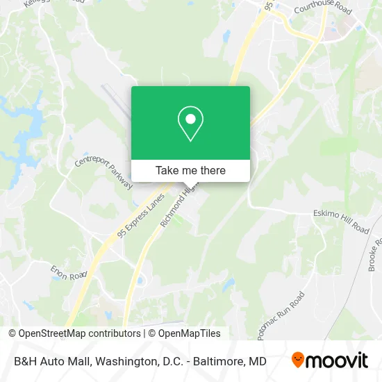 B&H Auto Mall map