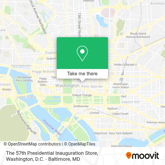 The 57th Presidential Inauguration Store map